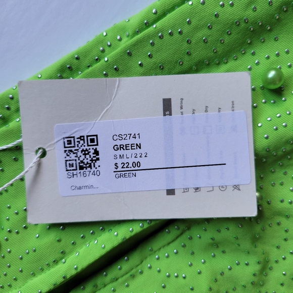 Small Charming Bunny Lime Green Skirt. - Picture 3 of 6